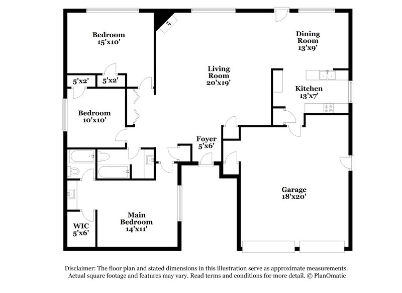 1,740/Mo, 22203 Barrygate Cir Spring, TX 77373 Floor Plan View