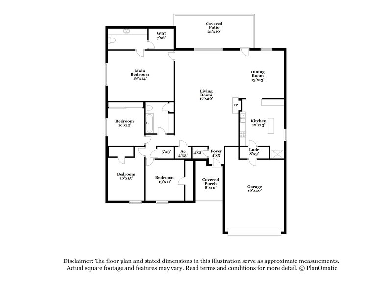 1,895/Mo, 21303 Bassbrook Dr Spring, TX 77388 Floor Plan View