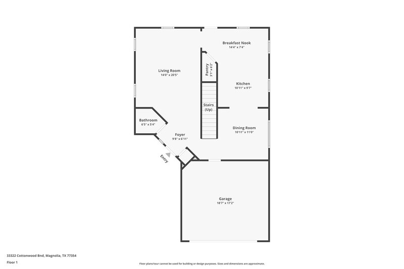 1,765/Mo, 33322 Cottonwood Bnd Magnolia, TX 77354 Floor Plan View