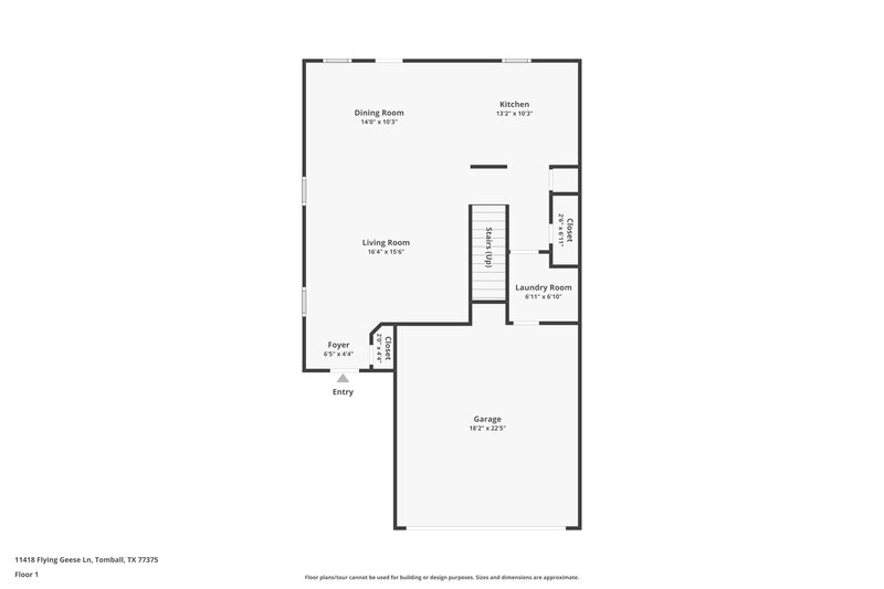 1,730/Mo, 11418 Flying Geese Ln Tomball, TX 77375 Floor Plan View