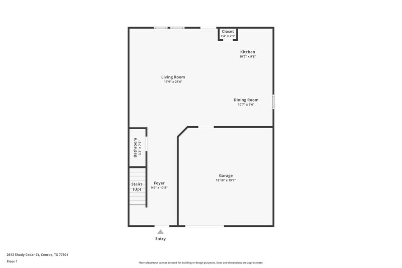 1,710/Mo, 2612 Shady Cedar Ct Conroe, TX 77301 Floor Plan View