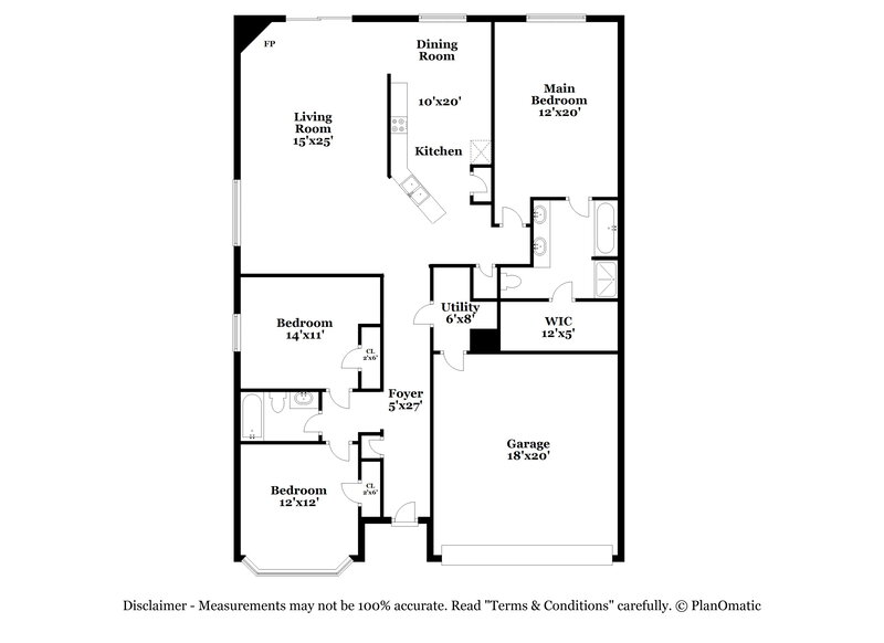 1,945/Mo, 16115 Purpleridge Ct Houston, TX 77053 Floor Plan View