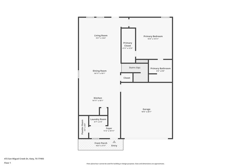 2,100/Mo, 472 San Miguel Creek Dr Katy, TX 77493 Floor Plan View