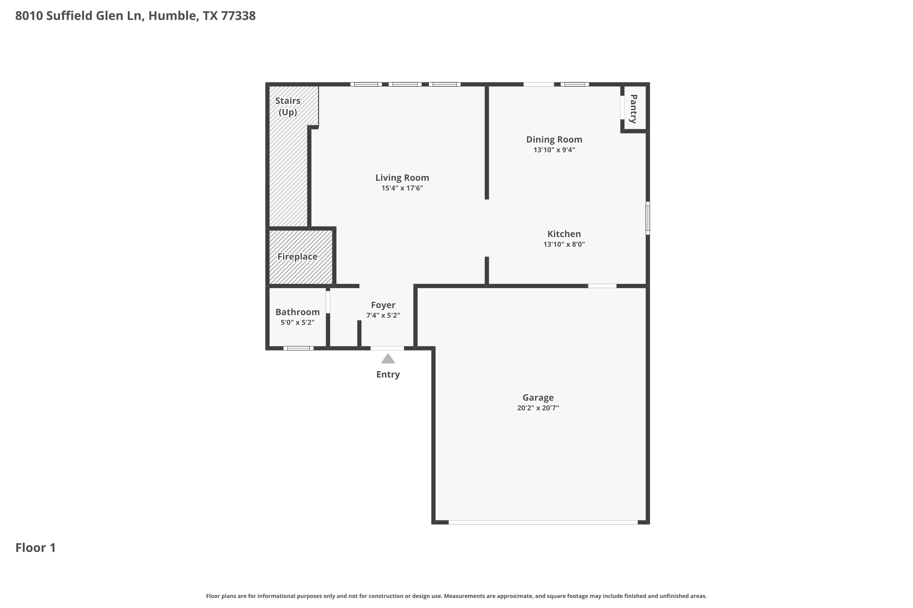 1,890/Mo, 8010 Suffield Glen Ln Humble, TX 77338 Floor Plan View
