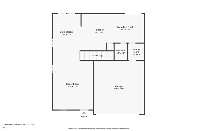 2,085/Mo, 20814 Trenton Valley Ln Katy, TX 77449 Floor Plan View