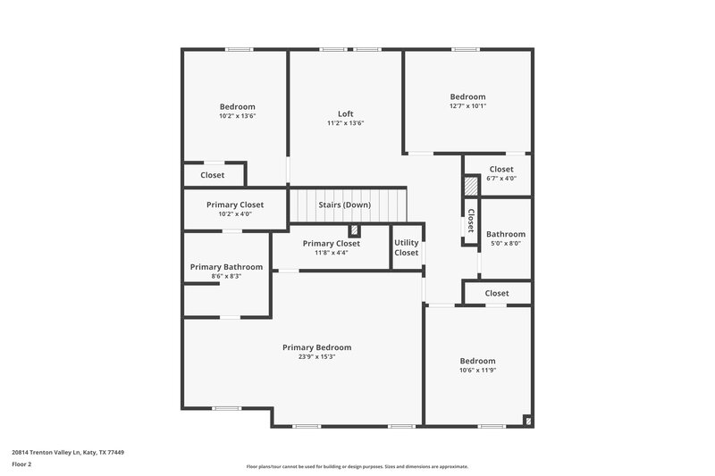 2,085/Mo, 20814 Trenton Valley Ln Katy, TX 77449 Floor Plan View 2