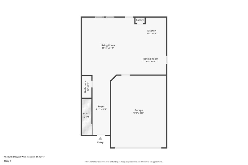 1,865/Mo, 16726 Old Wagon Way Hockley, TX 77447 Floor Plan View