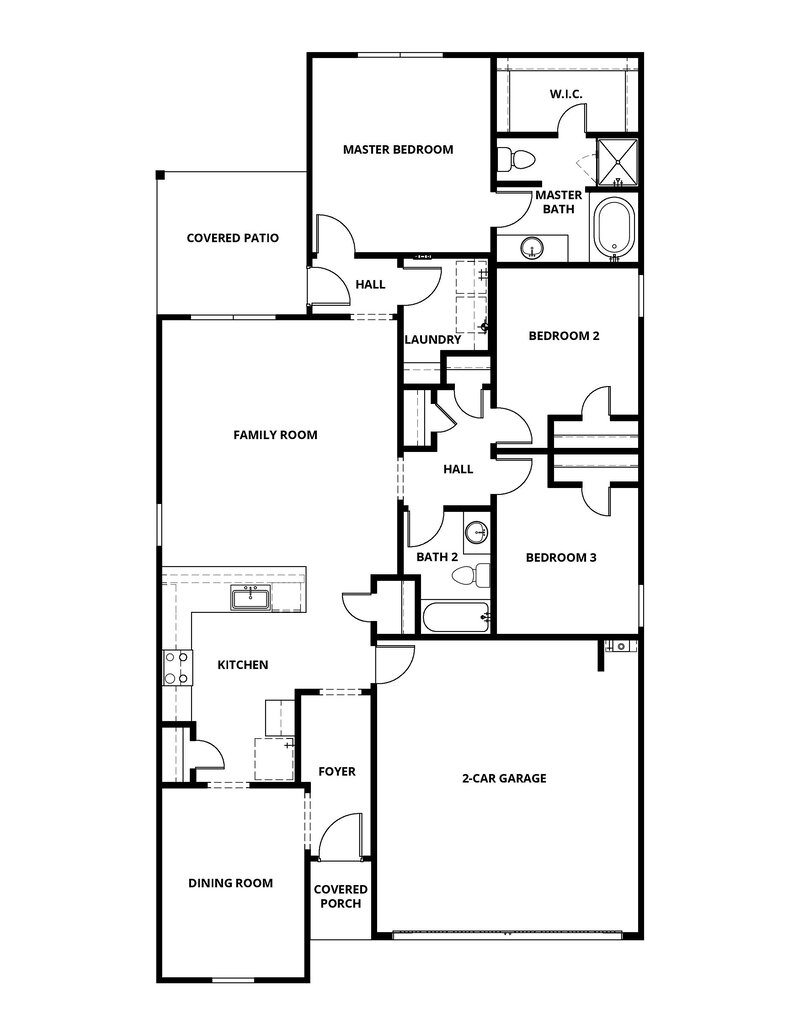2,265/Mo, 408 San Miguel Creek Dr Katy, TX 77493 Floorplan View