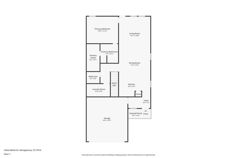 1,865/Mo, 15242 Abella Dr Montgomery, TX 77316 Floor Plan View