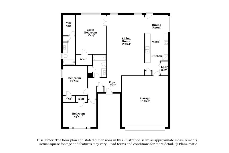 1,880/Mo, 5915 Woodmancote Dr Humble, TX 77346 Floor Plan View