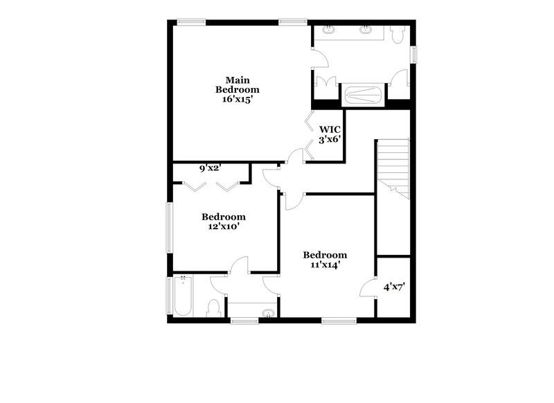 2,110/Mo, 15019 Forest Lodge Dr Houston, TX 77070 Floor Plan View 2
