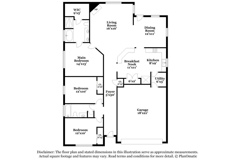 2,030/Mo, 19934 18th Fairway Dr Humble, TX 77346 Floor Plan View
