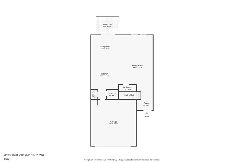 1,985/Mo, 3518 Penhurst Green Ln Porter, TX 77365 Floor Plan View