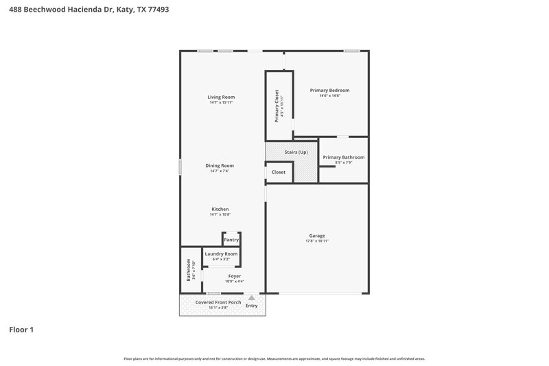 2,275/Mo, 488 Beechwood Hacienda Dr Katy, TX 77493 Floor Plan View