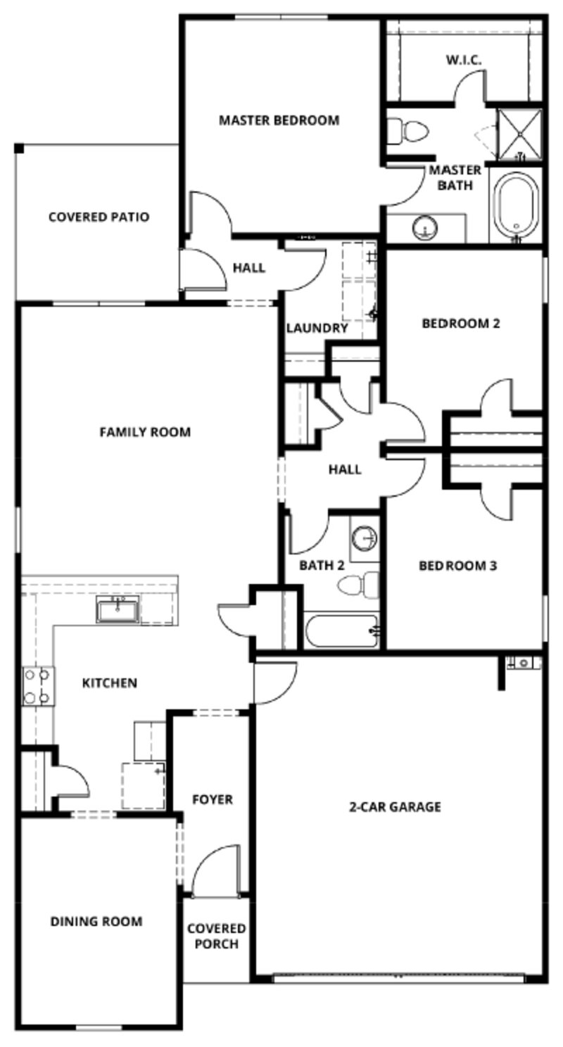 1,955/Mo, 7634 Tipton Meadow Way Richmond, TX 77469 Floorplan View