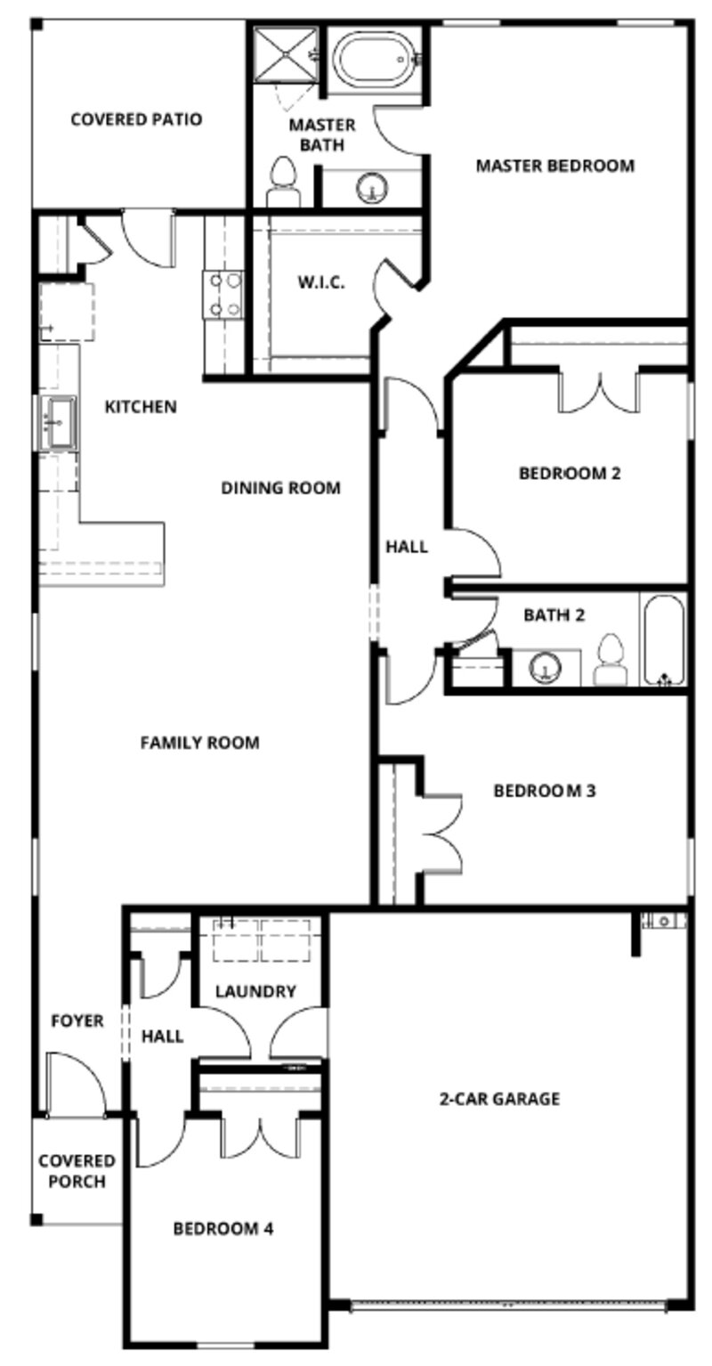 2,040/Mo, 7642 Tipton Meadow Way Richmond, TX 77469 Floorplan View