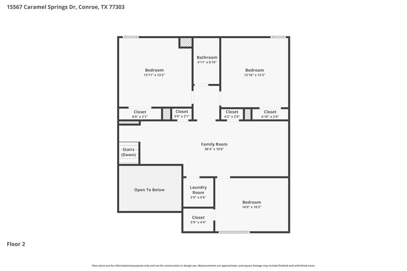 2,035/Mo, 15567 Caramel Springs Dr Conroe, TX 77303 Floorplan View