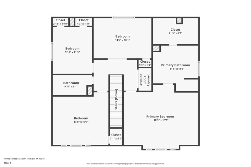 2,215/Mo, 18930 Forest Trace Dr Humble, TX 77346 Floorplan View 2