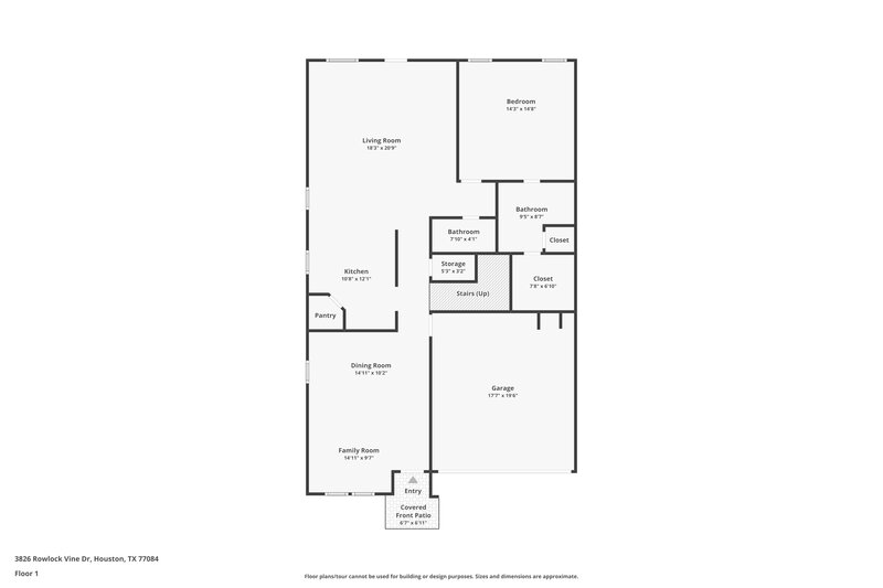 2,195/Mo, 3826 Rowlock Vine Dr Houston, TX 77084 Floor Plan View