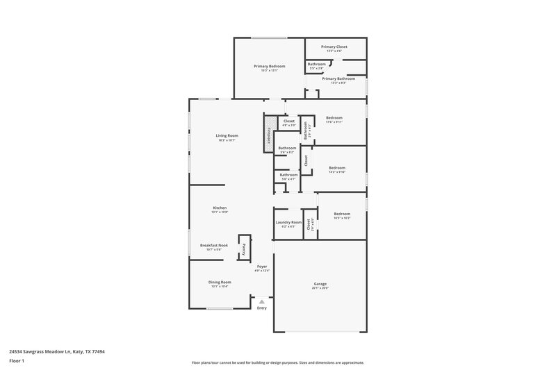 0/Mo, 24534 Sawgrass Meadow Ln Katy, TX 77494 Floor Plan View