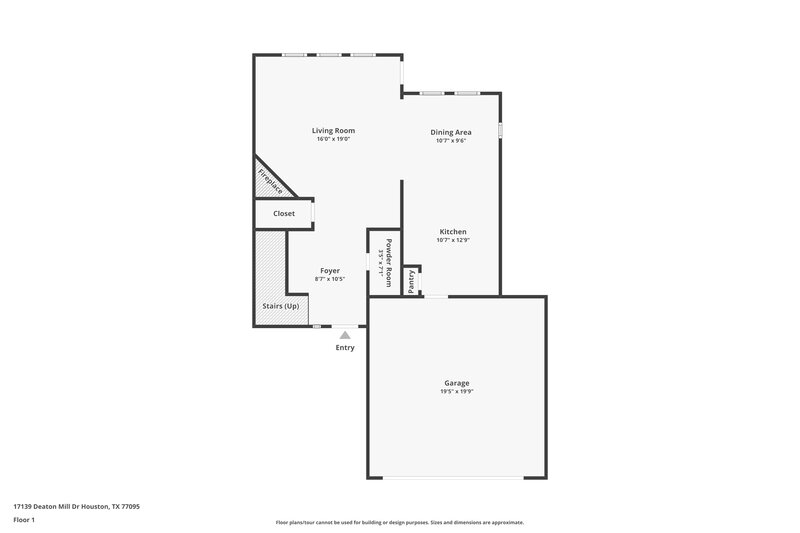 2,030/Mo, 17139 Deaton Mill Dr Houston, TX 77095 Floor Plan View
