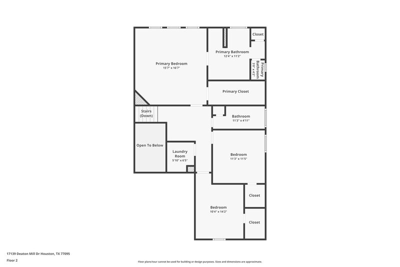 2,030/Mo, 17139 Deaton Mill Dr Houston, TX 77095 Floor Plan View 2