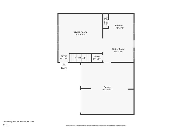 1,895/Mo, 2106 Falling Oaks Rd Houston, TX 77038 Floor Plan View