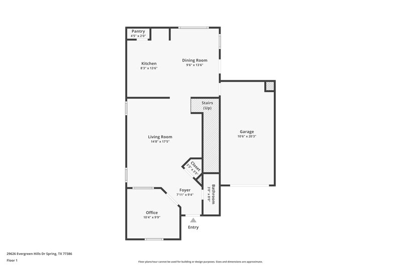 2,045/Mo, 29626 Evergreen Hills Dr Spring, TX 77386 Floor Plan View