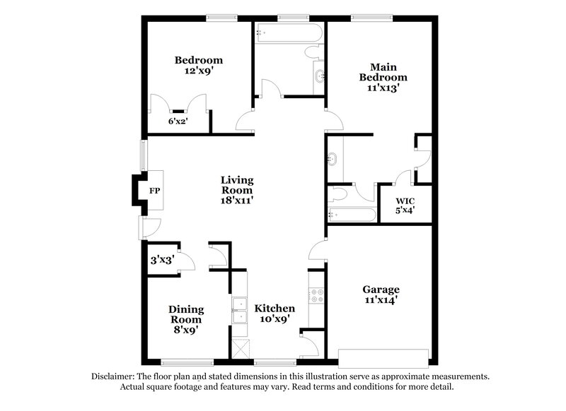 1,610/Mo, 7851 Gatehouse Dr Houston, TX 77040 Floor Plan View