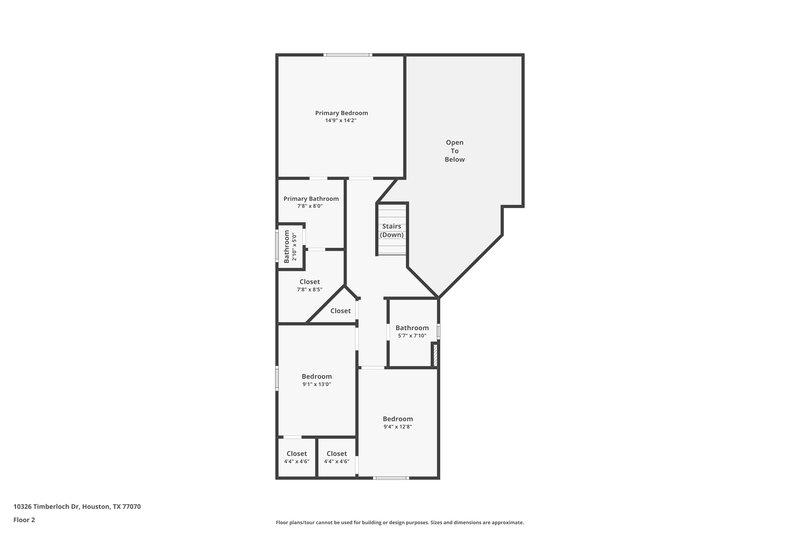 1,835/Mo, 10326 Timberloch Dr Houston, TX 77070 Floor Plan View