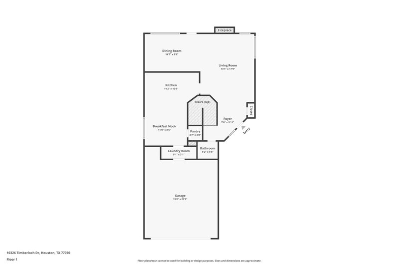 1,835/Mo, 10326 Timberloch Dr Houston, TX 77070 Floor Plan View 2
