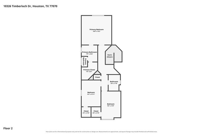 1,965/Mo, 10326 Timberloch Dr Houston, TX 77070 Floor Plan View 2