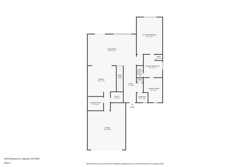 2,045/Mo, 7615 Shavano Ln Cypress, TX 77433 Floor Plan View