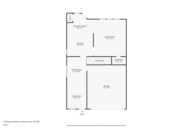 2,100/Mo, 1954 Wood Shadows Dr Missouri City, TX 77489 Floor Plan View