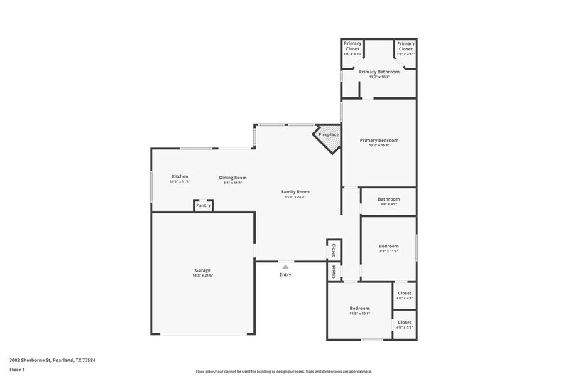 2,010/Mo, 3002 Sherborne St Pearland, TX 77584 Floorplan View
