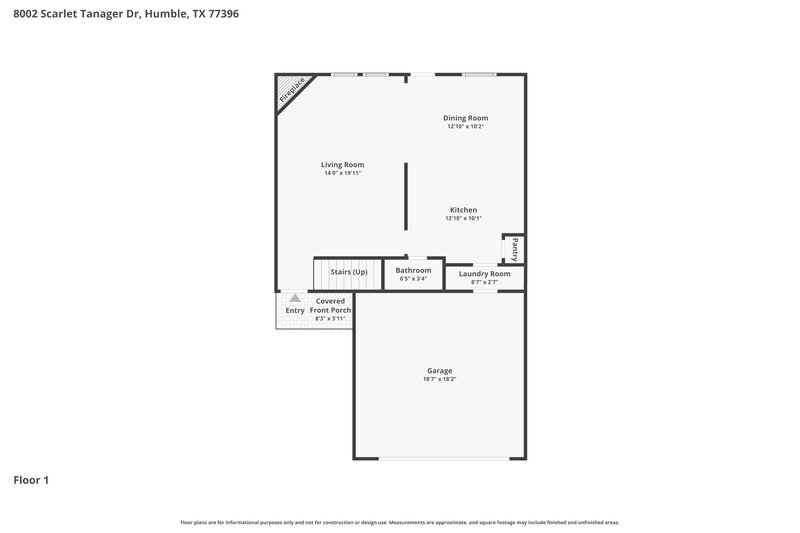 0/Mo, 8002 Scarlet Tanager Dr Humble, TX 77396 Floor Plan View