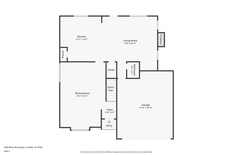 1,885/Mo, 7402 Misty Morning Dr Humble, TX 77346 Floor Plan View