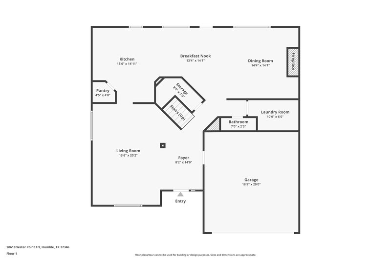 1,940/Mo, 20618 Water Point Trl Humble, TX 77346 Floor Plan View