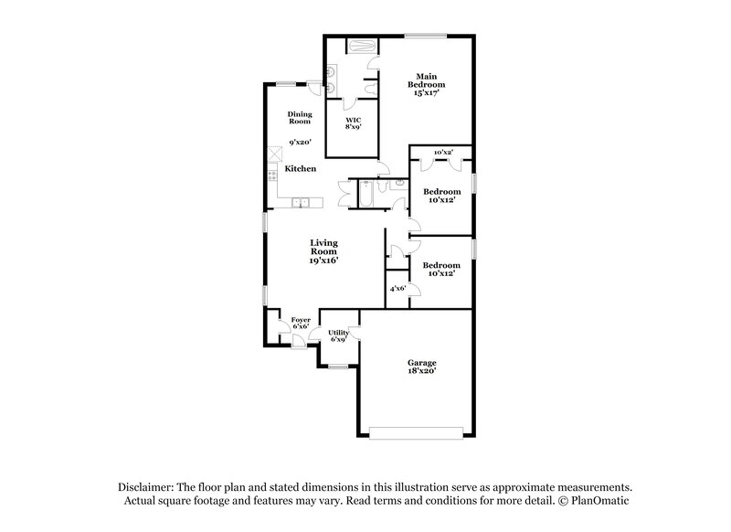 1,895/Mo, 9315 Cold River Ct Humble, TX 77396 Floor Plan View