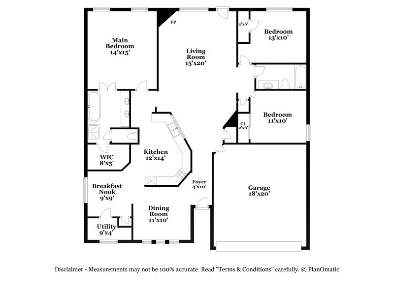 1,985/Mo, 18608 Timbers Dr Humble, TX 77346 Floor Plan View