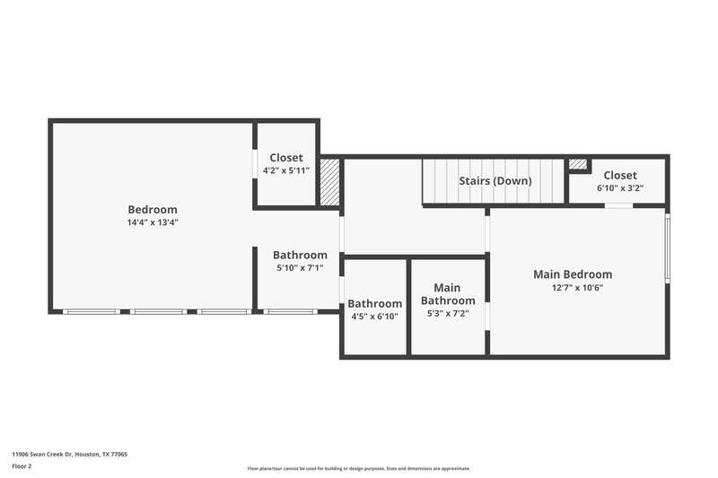 2,170/Mo, 11906 Swan Creek Dr Houston, TX 77065 Floor Plan View 2