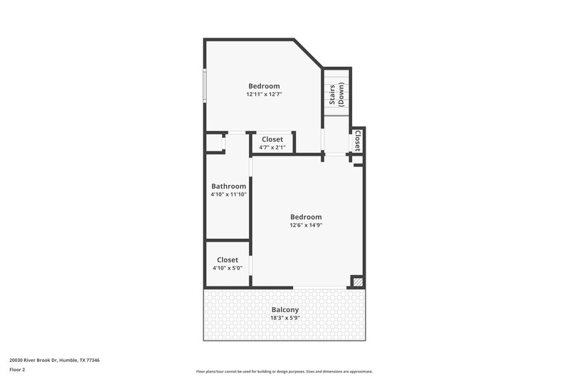 1,805/Mo, 20030 River Brook Dr Humble, TX 77346 Floorplan View 2