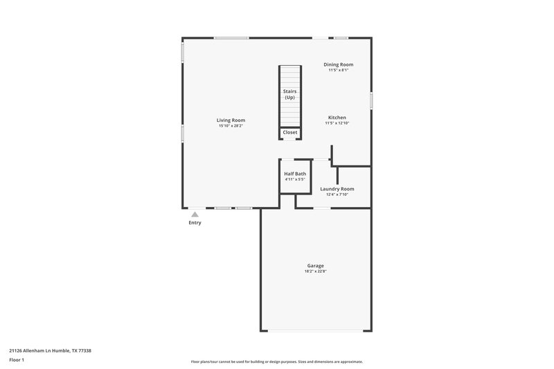 1,855/Mo, 21126 Allenham Ln Humble, TX 77338 Floor Plan View