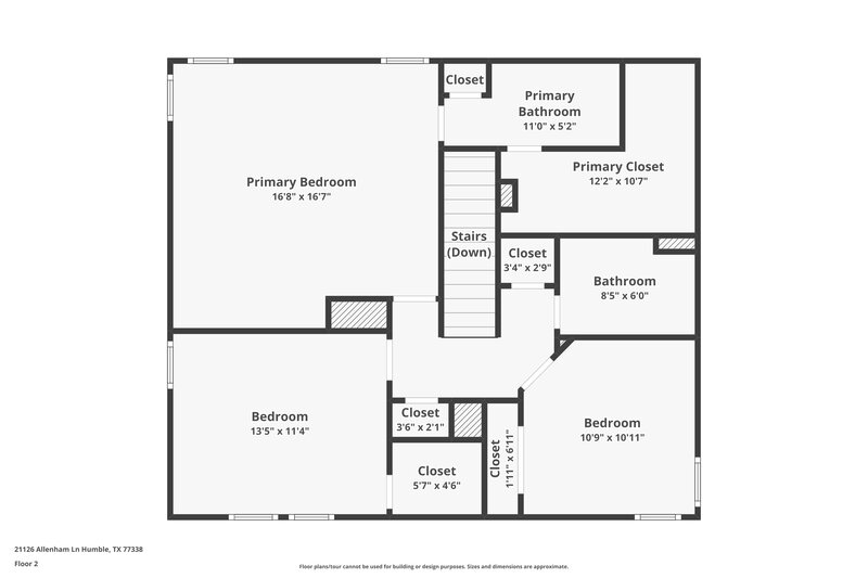 1,855/Mo, 21126 Allenham Ln Humble, TX 77338 Floor Plan View 2