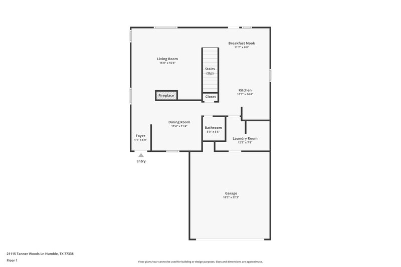 1,755/Mo, 21115 Tanner Woods Ln Humble, TX 77338 Floor Plan View
