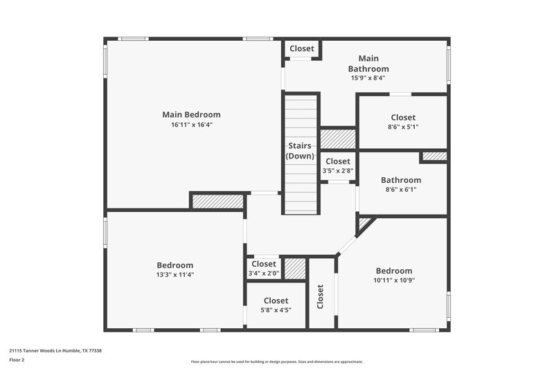 1,755/Mo, 21115 Tanner Woods Ln Humble, TX 77338 Floor Plan View 2