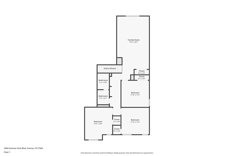 2,035/Mo, 1004 Summer Park Blvd Conroe, TX 77303 Floor Plan View 2