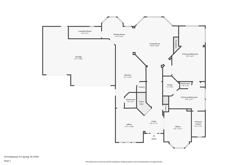 3,505/Mo, 5714 Oakmoss Trl Spring, TX 77379 Floor Plan View