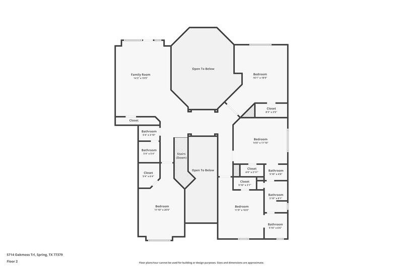 3,505/Mo, 5714 Oakmoss Trl Spring, TX 77379 Floor Plan View 2