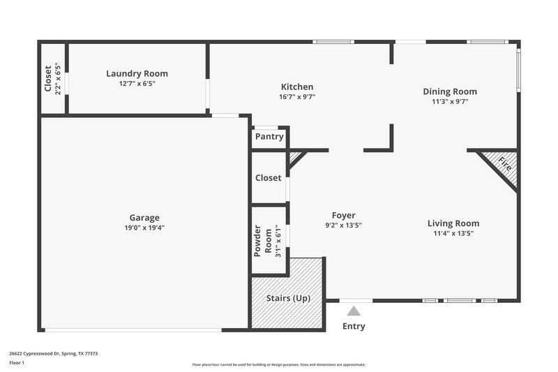 1,610/Mo, 26622 Cypresswood Drive Spring, TX 77373 Floor Plan View